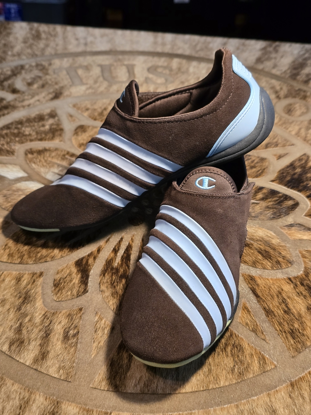 Champion Vintage Y2K MENS 9 Racer Stripe Slip On Trainers
